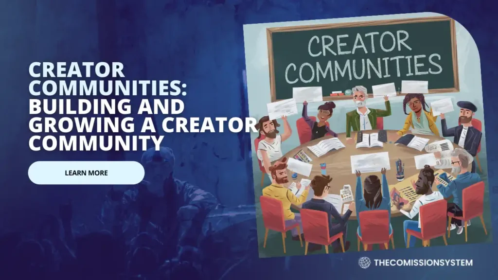 CREATOR COMMUNITIES Building and Growing a Creator Community - THECOMISSION SYSTEM Toledo Ohio